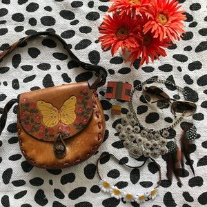 Beth Frank Mariposa Banjo Vintage Saddlebag